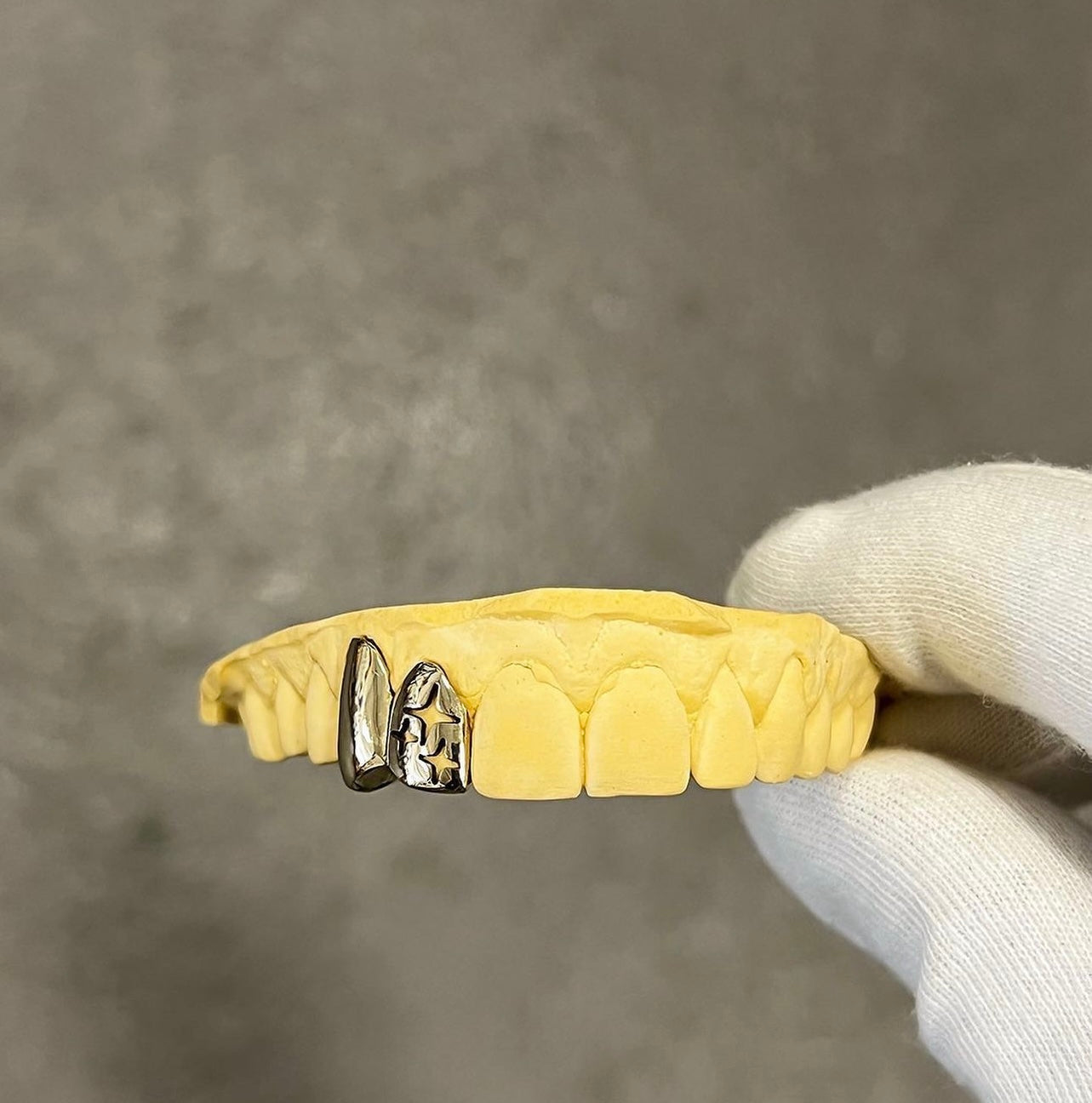 Zilver sterren grillz