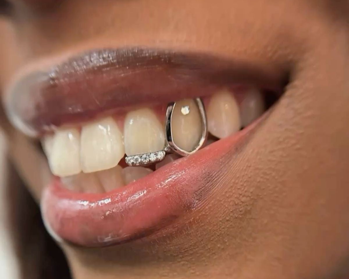 Raam & Strip Iced out zilver