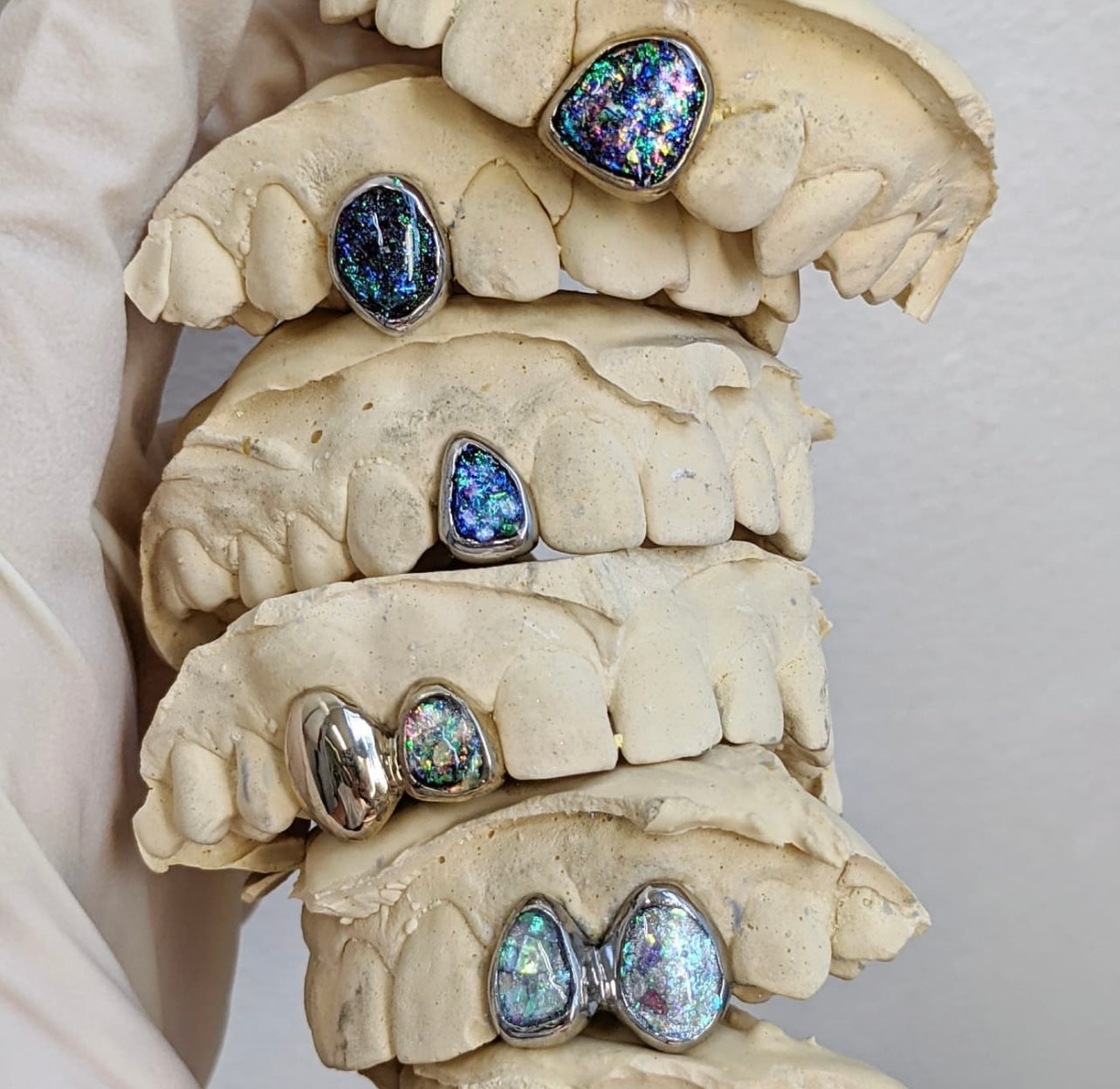 Opal grillz zilver