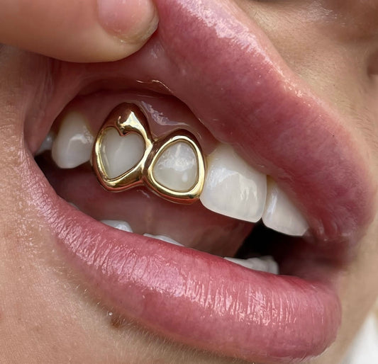 Gouden Hartjes en basic grillz